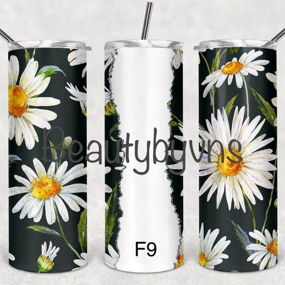 20z Floral tumblers custom orders - Picture 10 of 11